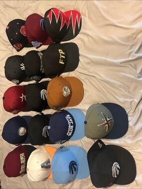 New Era Hat lot 7 3/8 fitted 7/10condition